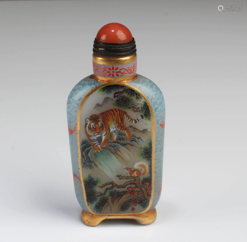 Chinese Peking Glass Snuff Bottle