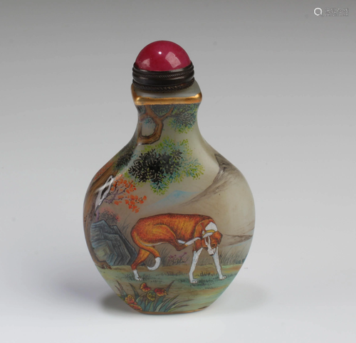 Chinese Peking Glass Snuff Bottle