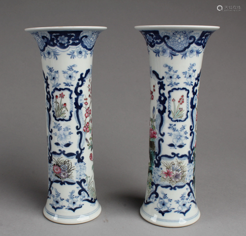 A Pair of Chinese Porcelain Vases