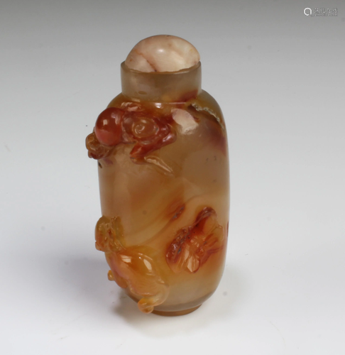 Chinese Agate Snuff Bottle