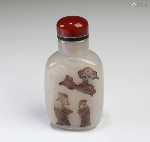 Chinese Agate Snuff Bottle