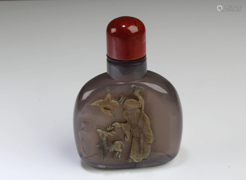 Chinese Peking glass Snuff Bottle