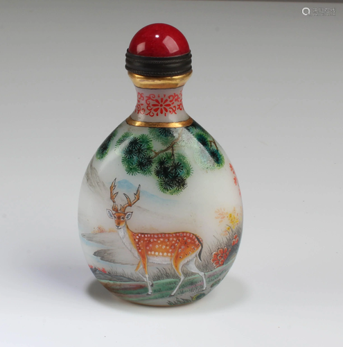 Chinese Peking Glass Snuff Bottle