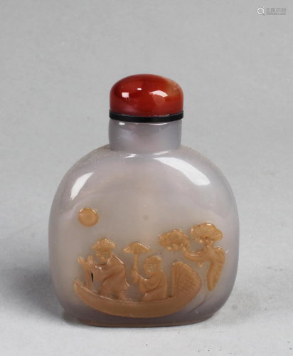 Chinese Agate Snuff Bottle