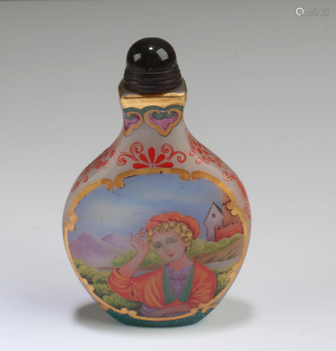 Chinese Peking Glass Snuff Bottle