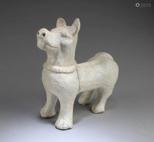 A Porcelain Dog Figurine