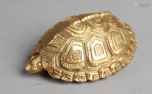 A Gilt Bronze Turtle Ornament