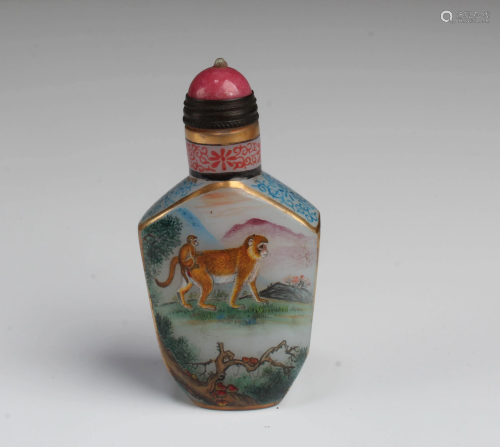 Chinese Peking Glass Snuff Bottle