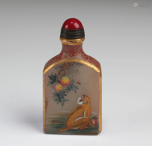 Chinese Peking Glass Snuff Bottle