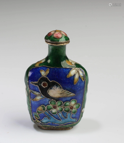 Chinese Cloisonne Snuff Bottle