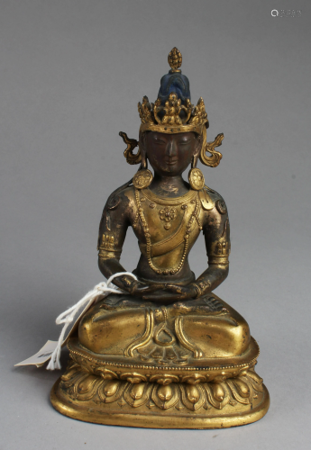 18th Century Tibetan Gilt Bronze Bodhisattva Statue