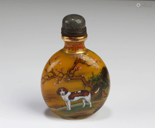 Chinese Peking Glass Snuff Bottle