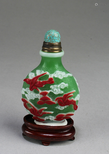 Chinese Peking Glass Snuff Bottle