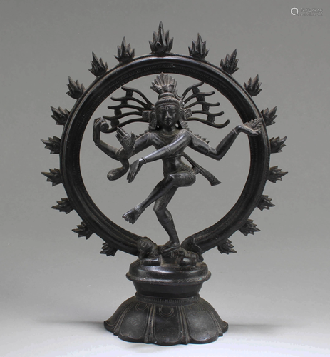 A Bronze Hindu God Shiva as Nataraja Statue