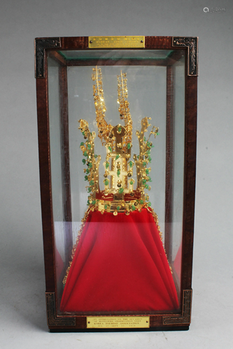 A Korean Gilt Bronze Hat Ornament