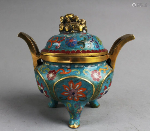 Chinese Cloisonne Censer