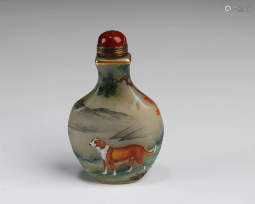 Chinese Peking Glass Snuff Bottle