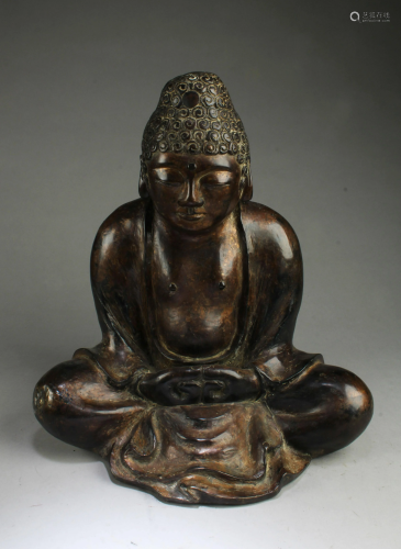 A Seated Buddha Statue