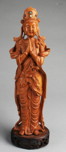 A Carved HunagYangMu Statue