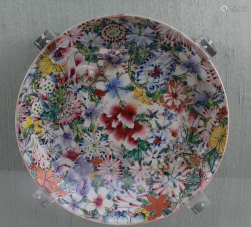 Antique Chinese Polychrome Plate
