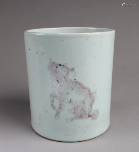 Chinese Porcelain Brushpot