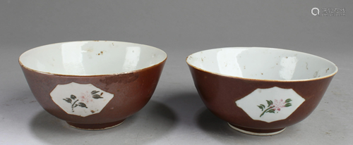 A Pair of Chinese Porcelain Bowls