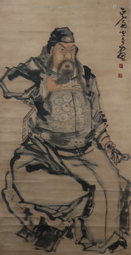 Qing dynasty Min zhen's figure painting