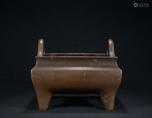 A bronze Incense burner,Qing dynasty