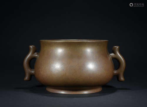 A bronze Incense burner,Qing dynasty