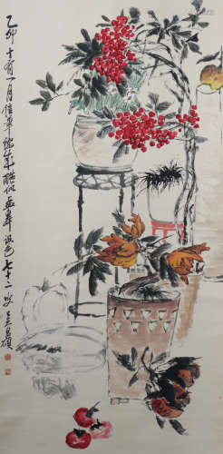 The modern times Wu changshuo's flowers painting
