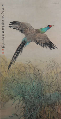 The modern times Yang shan shen's flowers and birds painting