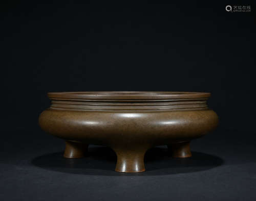 A bronze Incense burner,Qing dynasty