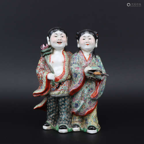 A Wu cai figure,Qing dynasty