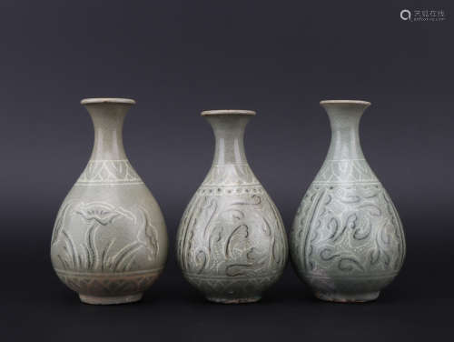 A set of celadon-glazed bottle,Ming dynasty