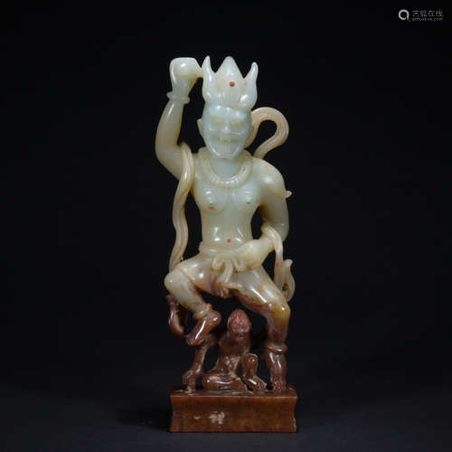 A jade figure,Qing dynasty