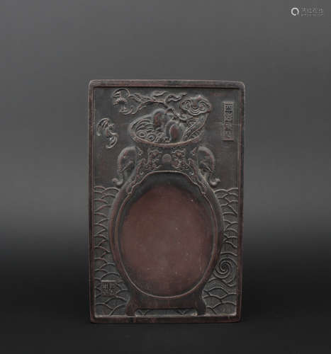 A 'poems' Inkstone,Qing dynasty