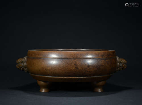 A bronze Incense burner,Qing dynasty
