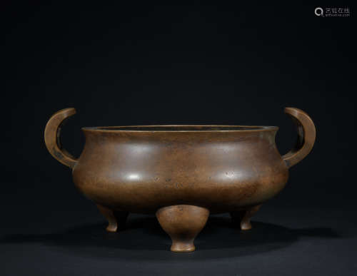 A bronze Incense burner,Qing dynasty