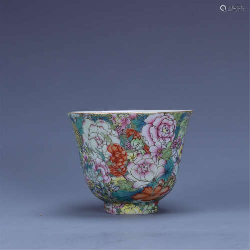 Guangxu Pastel Flower Cup