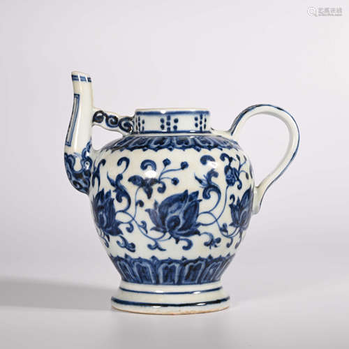 Xuande blue and white teapot