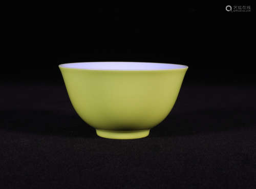 Yellow Glazed Cup Yongzheng Style