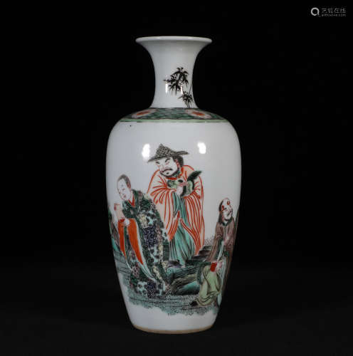 Famille Verte Vase Yongzheng Style