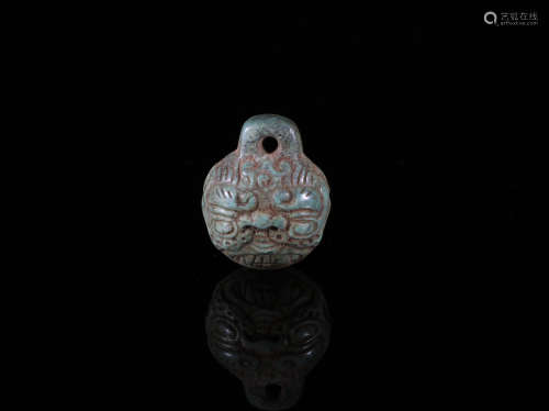 Carved Turquoise Ornament Liao Style