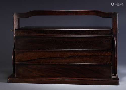 A Chinese Rosewood Box