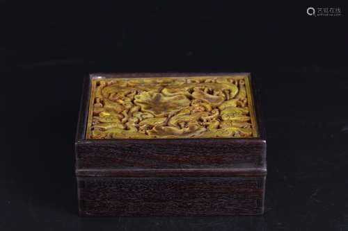 A Chinese Rosewood Box