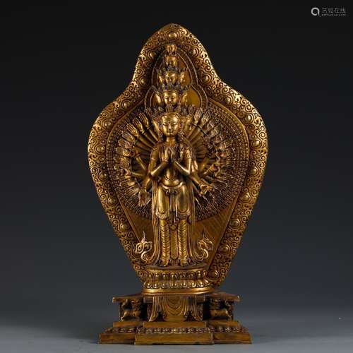 A Chinese Gilt Bronze Buddha