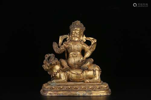 A Chinese Gilt Bronze Buddha