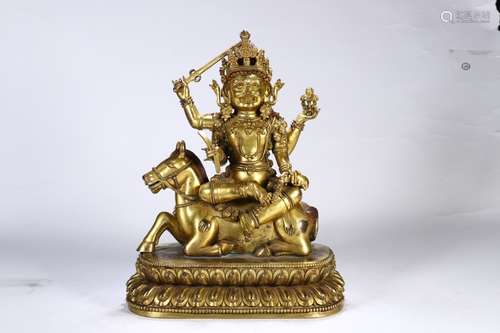 A Chinese Gilt Bronze Buddha