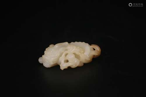 A Chinese Hetian Jade Story Carved Handpiece