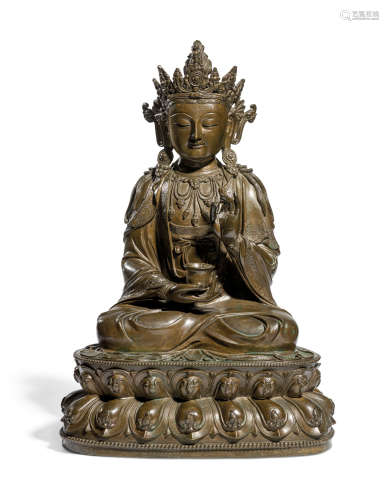 明 銅觀音菩薩坐像 MING DYNASTY (1368-1644)